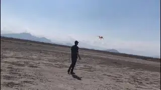Tomboy Free flight with homemade Mills diesel engine