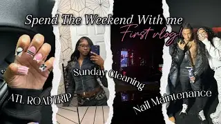 FIRST VLOG | Roadtrip to ATL, TopoppGen Concert + Sunday Cleaning