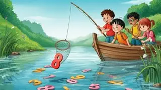 Fishing Math Challenge 🎣🧮 | Boat Fun Quiz 🚤#aivideo #cartoon#learning #kids #kidsvideo #ai 