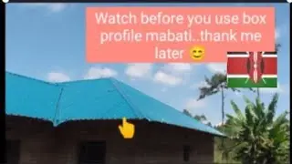 Downsides of using box profile mabatis roofing in kenya