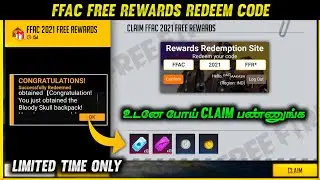 free fire ffac free rewards redeem code on tamil | today redeem code | de aakash gaming