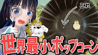 【難問】とうもろこしを使わずに、世界一小さいポップコーンをつくることは可能なのか?!