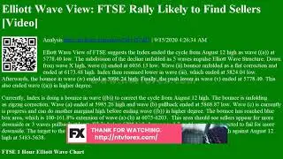 Analysis Elliott Wave View: FTSE Rally Likely to Find Sellers [Video]