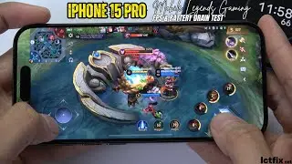 iPhone 15 Pro Mobile Legends Gaming test Mlbb | Apple A17 Pro, 120Hz Display