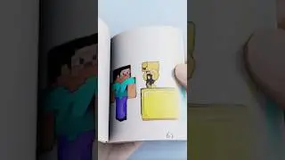 Minecraft Flipbook Madness!😱📖#creativity #shortsfeed #shortvideo #shorts