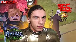 AMASSANDO NA RANQUEADA ELITE! + HYTALE DIA 5 💙 FREE FIRE AO VIVO 💙 FLUPY LIVE ON 💙