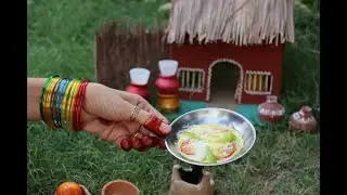 Egg Pizza Recipe | Miniature Egg Pizza | Mini Cooking  | Mini Food | Sara Mini Food