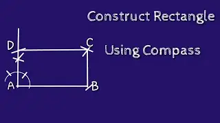 How to construct rectangle by using compass.Draw rectangle using compass. @SHSIRCLASSES .