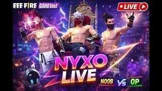 🔴 LIVE GUILD TEST AND CS RANK PUSH  NYXO LIVE  | Free Fire Live Stream  #freefire #gyangaming