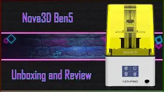 Nova3D Ben5 Resin unboxing and first print