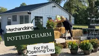 Fall Garden Center Setup | Merchandising Opening Weekend at Potted Charm