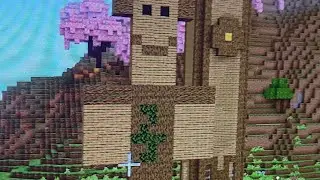 I made a vine farm and my statue