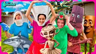 NOS TRANSFORMAMOS NA TURMA DOS TRALALERO TRALALA (BRAINROTS)