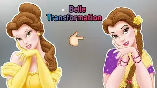 Belle transformation / Indian Belle /disney princess glow up/indian disney princess /#Craftesha