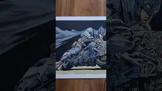 Batman Acrylic Painting 👆 watch full tutorial #shorts