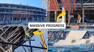 New Camp Nou Construction Update (January 8, 2026)Upper Tier Seating Started &Parking Ramp Concreted