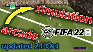 FIFA 22 realistic gameplay by slider adjustments [PS5] (Updated: 21 Oct)