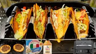 Ninja Woodfire Grill Low Carb Smash Burger Tacos G hughes Sugar Free Burger Sauce Carb Counter Snack