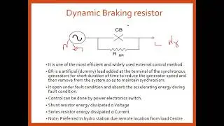 PSS Lecture 34 transient Stability  improvement method