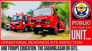 CABANGLASAN Fire Station Inspection. Operation Ready.
