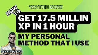 War Commander Lazarus Rise  How I Get 17.5  Million Xp In 1 Hour My Personal Way I Using