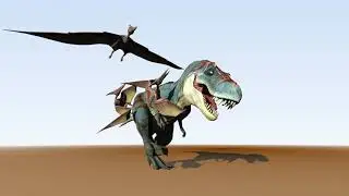 T-Rex Having A Bad Day | Realtime Animation Made With BluffTitler