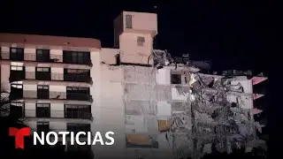 Rescatan a 35 personas del edificio que colapsó en Miami | Noticias Telemundo