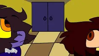 Laizard vibing in the darkworld // Deltarune OC meme.