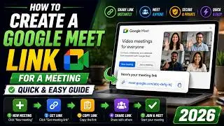 How to Create a Google Meet Link for a Meeting &ndash; Quick & Easy Guide | 2025