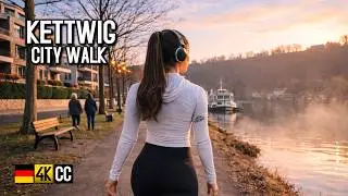Sunny Winter Walk in Essen-Kettwig Old Town | 4K City Walk