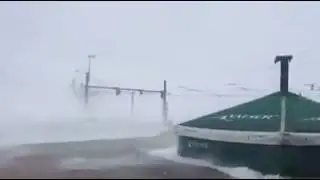 Intense windstorm at Kleine Scheidegg, Switzerland