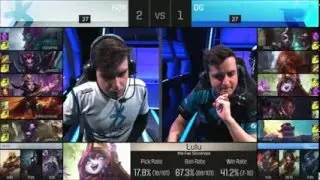 Origen vs H2K Game 4 Semifinals EU LCS Spring Split S6 2016| OG vs H2K G4 Semifinals Europe LCS