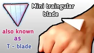 🔥How to make a mini traingle shaped ninja blade with paper🔥// Must watch
