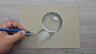 3d drawing easy globe on paper step by step