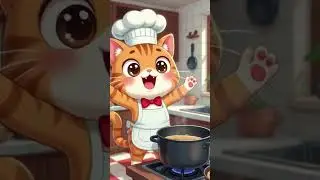cooking cat#catvideos #funny #subscribe #cooking #trending #ai #dance