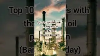 top 10 countries with the highest oil production in barrels per day #facts  #shorts