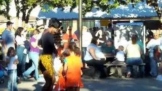 Gahu African Drumming, with Rick Cline, Shalanda Walker, and Matt Decker, Oktoberfest Hickory, NC