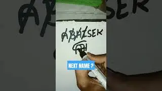 #abhishek &hearts;️ Name logo #design #shortsyoutube #explorepage #trending #viral#shorts By @sarpanch_arts
