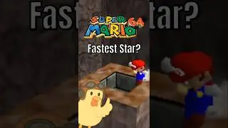 Fastest Star by Cannon in Mario 64?