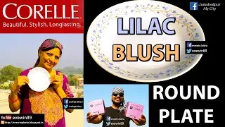 CORELLE - LILAC - BLUSH - ROUND - PLATE - RED-TOWEL + TERRACE - 1ST DEC 2021 - EVEWIN - LAKRA