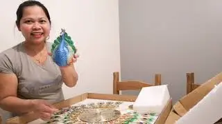 Peacock wall clock Unboxing
