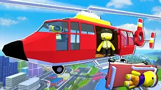 I got a HELICOPTER RESCUE Job! - Wobbly Life Update Gameplay