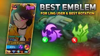 ASSASSIN EMBLEM IS BACK TO META!! (SUPER OP?) TO ALL LING USER TRY THIS! - MLBB