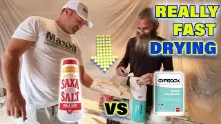 Taping Drywall Mud Dry Faster Gyprock Plaster Accelerator VS Table Salt