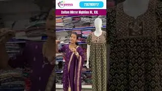 Cotton Mirror Nighties XL, XXL | The Womenza | Nighties Manufacturer #onlineshopping #nightwear