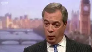 Nigel Farage of UKIP on the Andrew Marr Show, 22nd March 2015