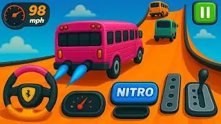 Crazy Bus Mega Ramp Impossible Racing   Bus Stunts Impossible Tracks   Android Gameplay Video