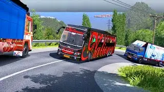 Skilled Volvo Bus Driver | Indian Ghat Roads | B11r Volvo