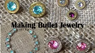 Bullet Jewelry Tutorial (9mm Bullet Earrings) Made from Once Fired Pistol Brass