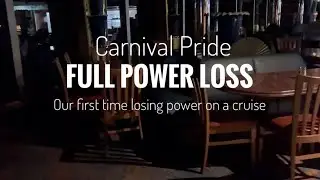 На борту корабля CARNIVAL PRIDE пропало электричество!